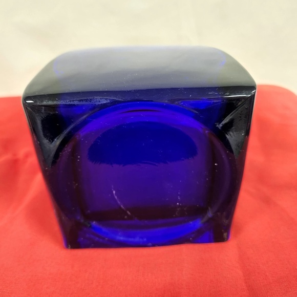 Cobalt Blue Glass Vase - Picture 3 of 3